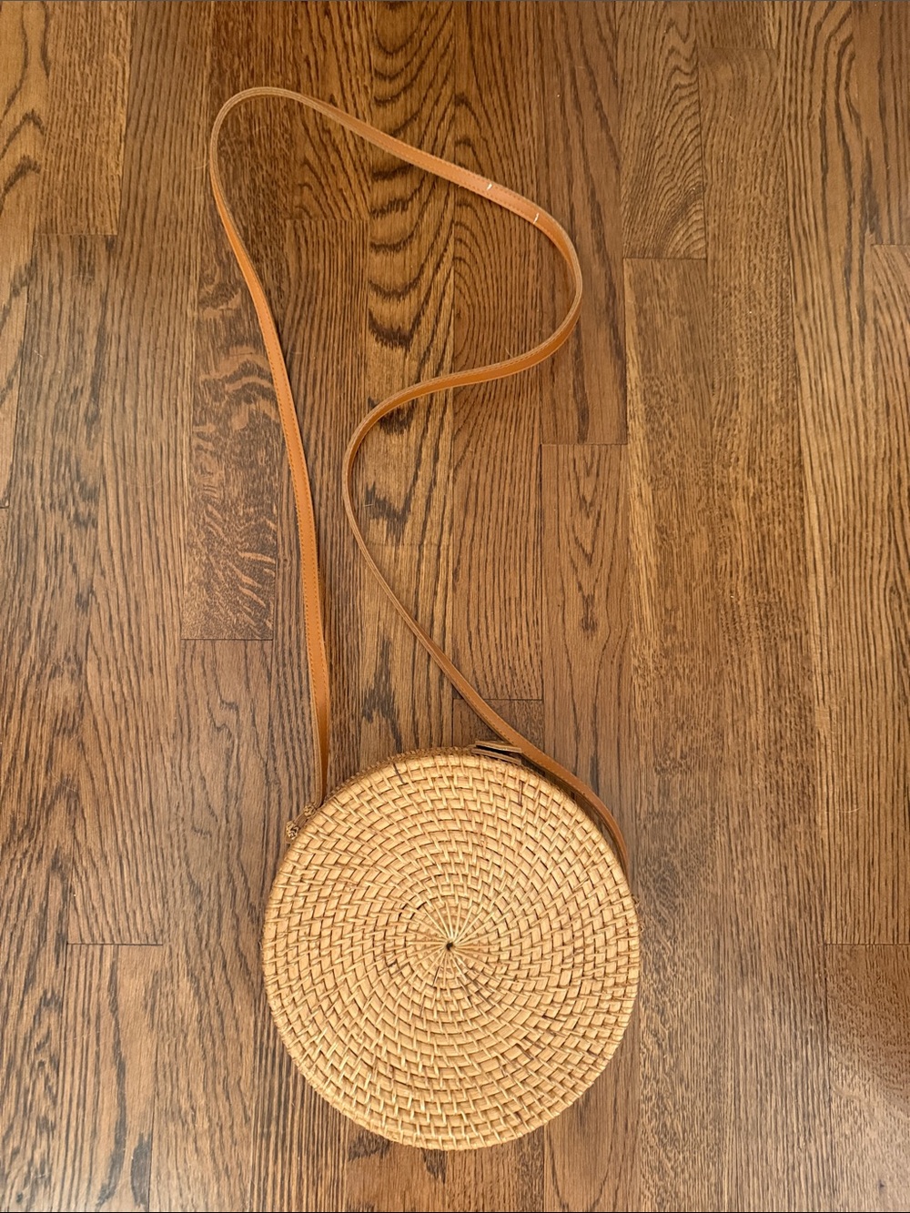 Wicker/Rattan Circular Purse